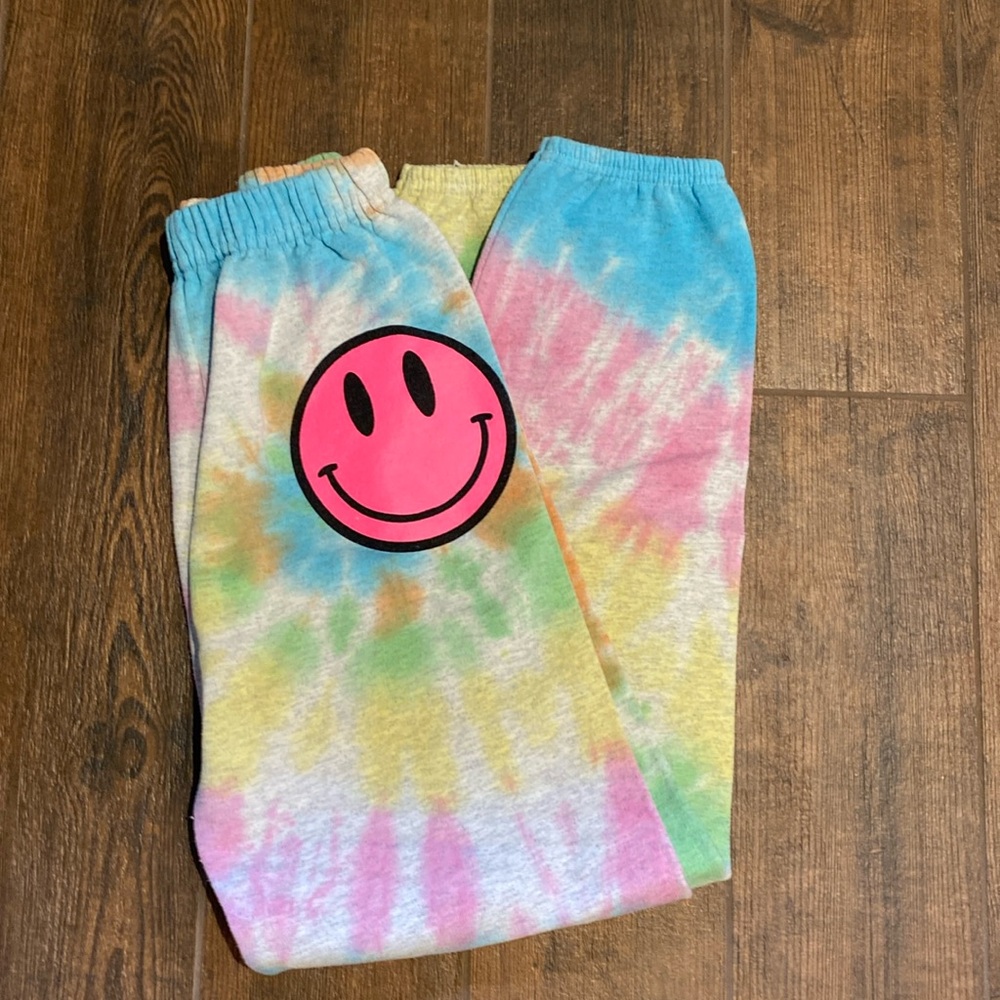 Tie Dye Smiley Sweatpants